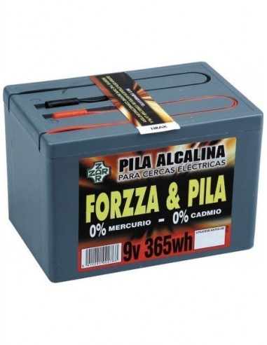 Pila Forzza Alcalina 9 V. 365 W. hora