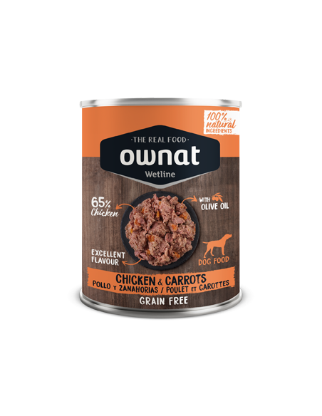 OWNAT WETLINE POLLO CON ZANAHORIA 395GR