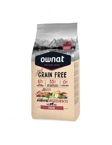 OWNAT DOG JUST GRAIN FREE DUCK 14kg