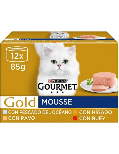 GOURMET GOLD MOUSSE PACK 12X85GR